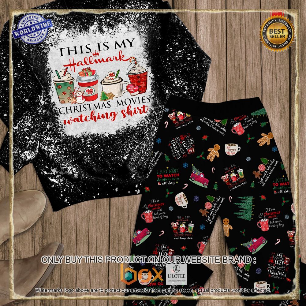 Hot Truck This Is My Hallmark Christmas Movie Watching Shirt Pajamas