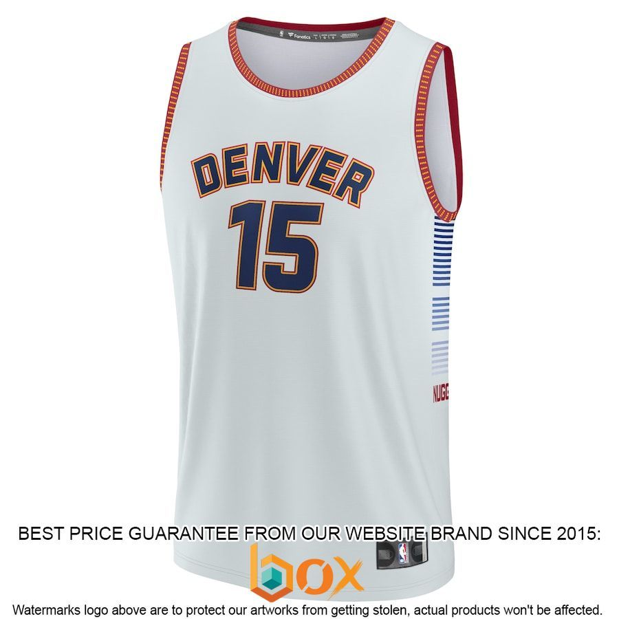 NEW Nikola Jokic Denver Nuggets 2022 23 Silver Jersey Basketball