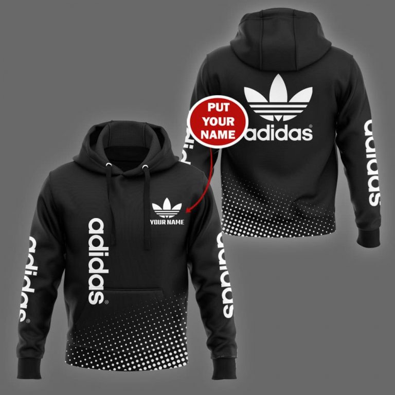 Adidas custom name 3d hoodie and shirt 2