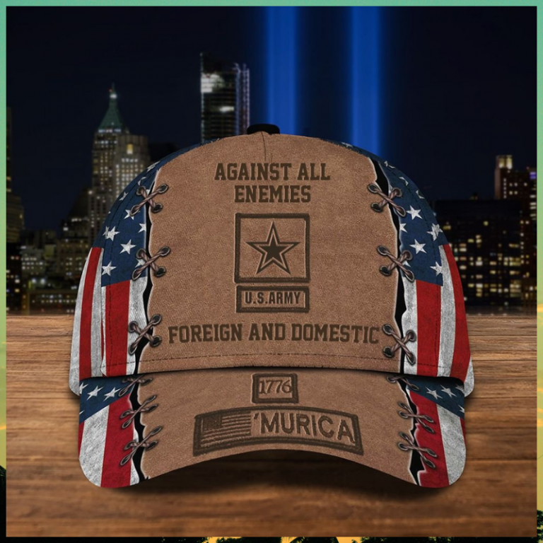 Against All Enemies Foreign and Domestic 1776 Murica cap hat 9