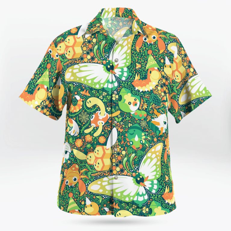 BUG Pokemon Hawaiian shirt 1
