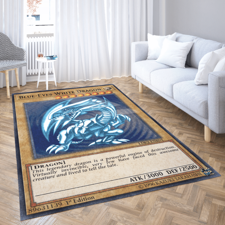 Blue Eyes White Dragon rug 2