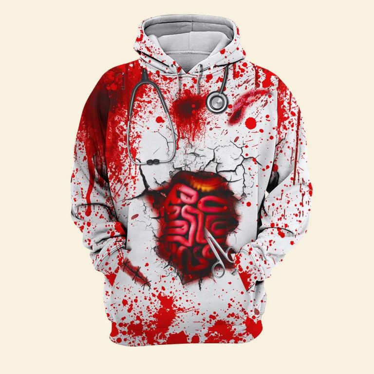 Brain blood Nurse Halloween 3d shirt hoodie 13