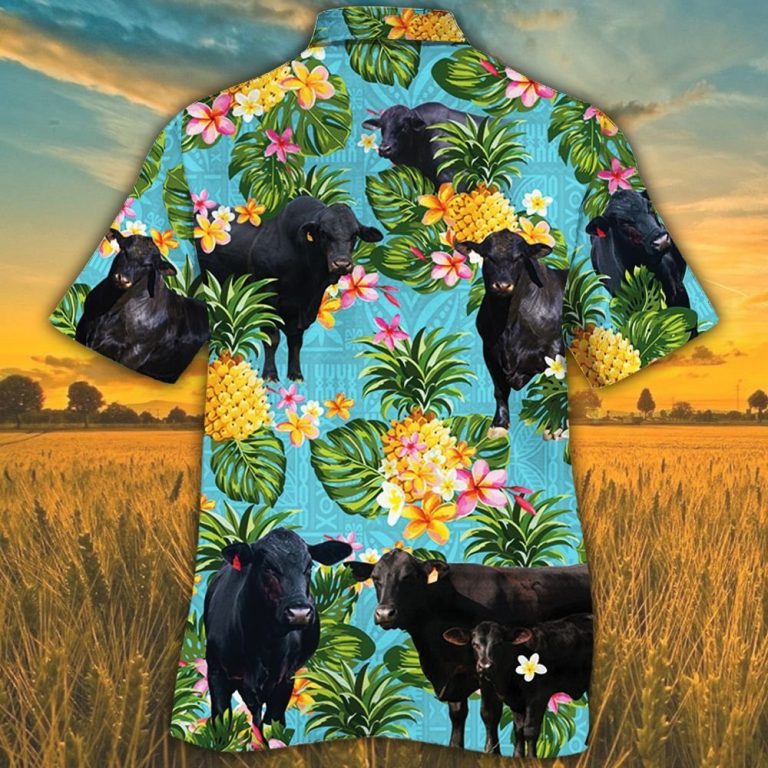 Brangus cattle pineapple Hawaiian shirt 10
