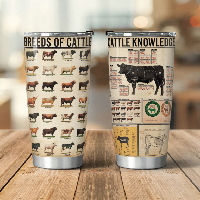 Breeds of cattle cattle knowledge tumbler 17
