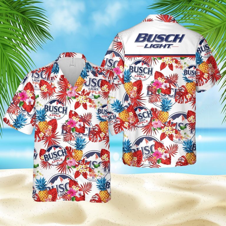 Busch Light Apple pineapple Hawaiian shirt, short 6