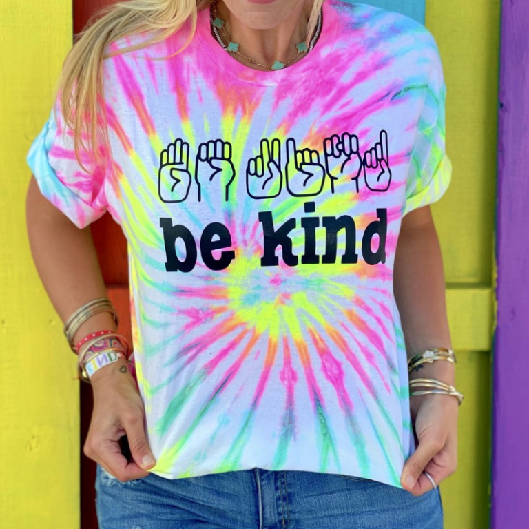 Deaf Awareness Be kind hand sign language shirt 8