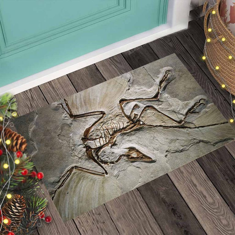 Dinosaur fossil 3d Pattern Print doormat 12