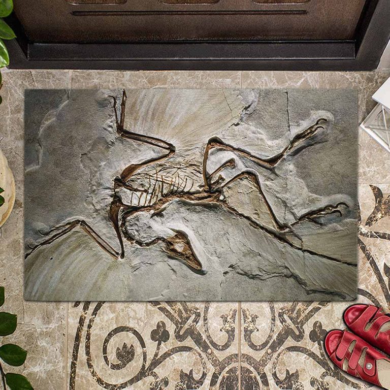 Dinosaur fossil 3d Pattern Print doormat 11
