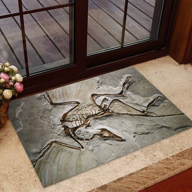 Dinosaur fossil 3d Pattern Print doormat 10