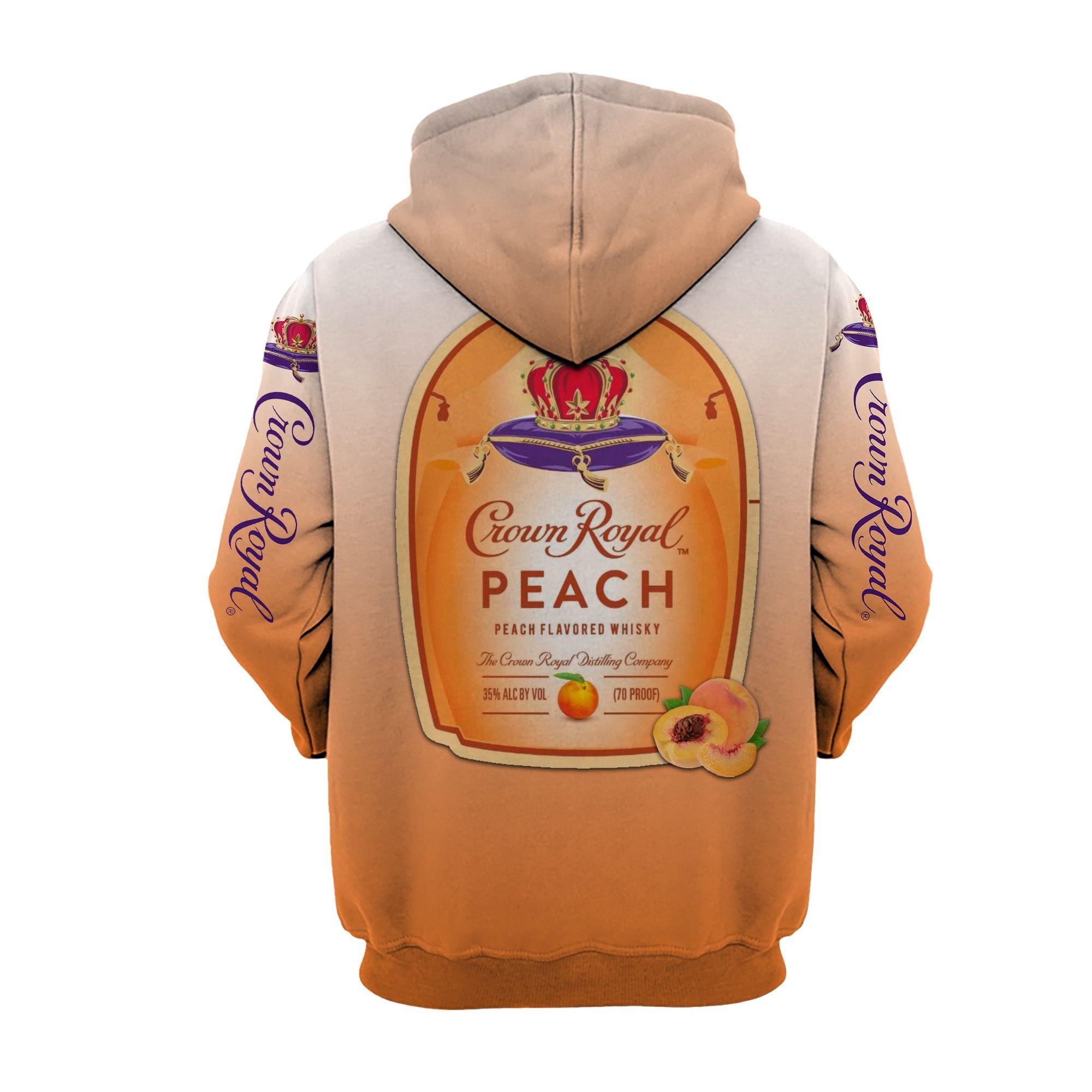 Dory Crown Royal Peach I'm never drinking again 3d hoodie 9
