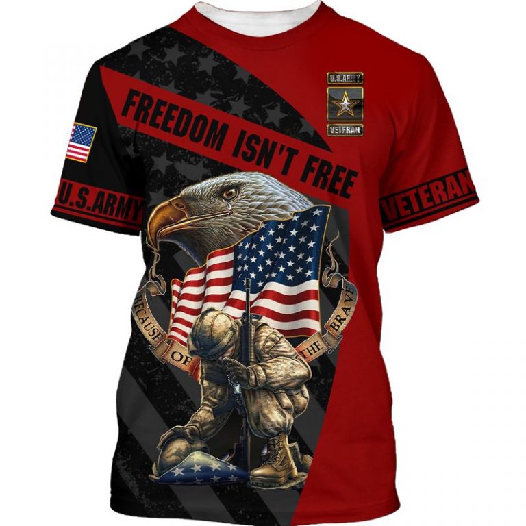 Eagle Firefighter American flag Freedom isn't free 3d shirt hoodie 16