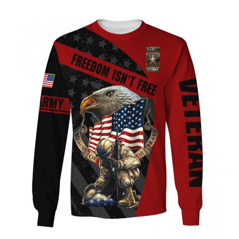 Eagle Firefighter American flag Freedom isn't free 3d shirt hoodie 18