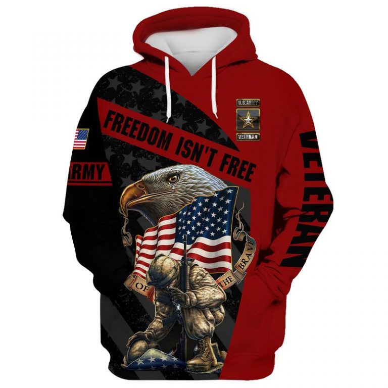 Eagle Firefighter American flag Freedom isn't free 3d shirt hoodie 17