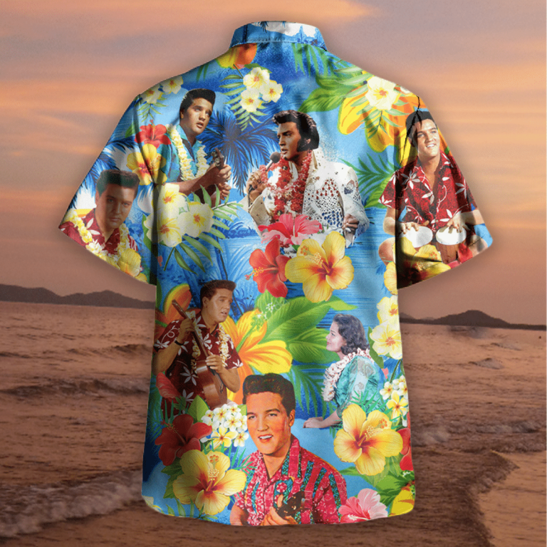 Elvis Presley blue Hawaiian shirt 11