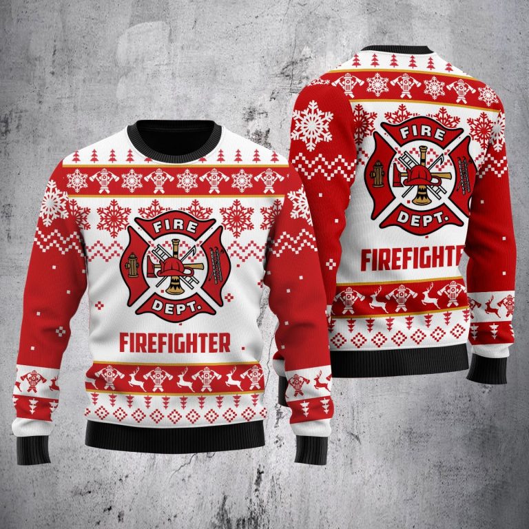 Firefighter Ugly Christmas sweater 10