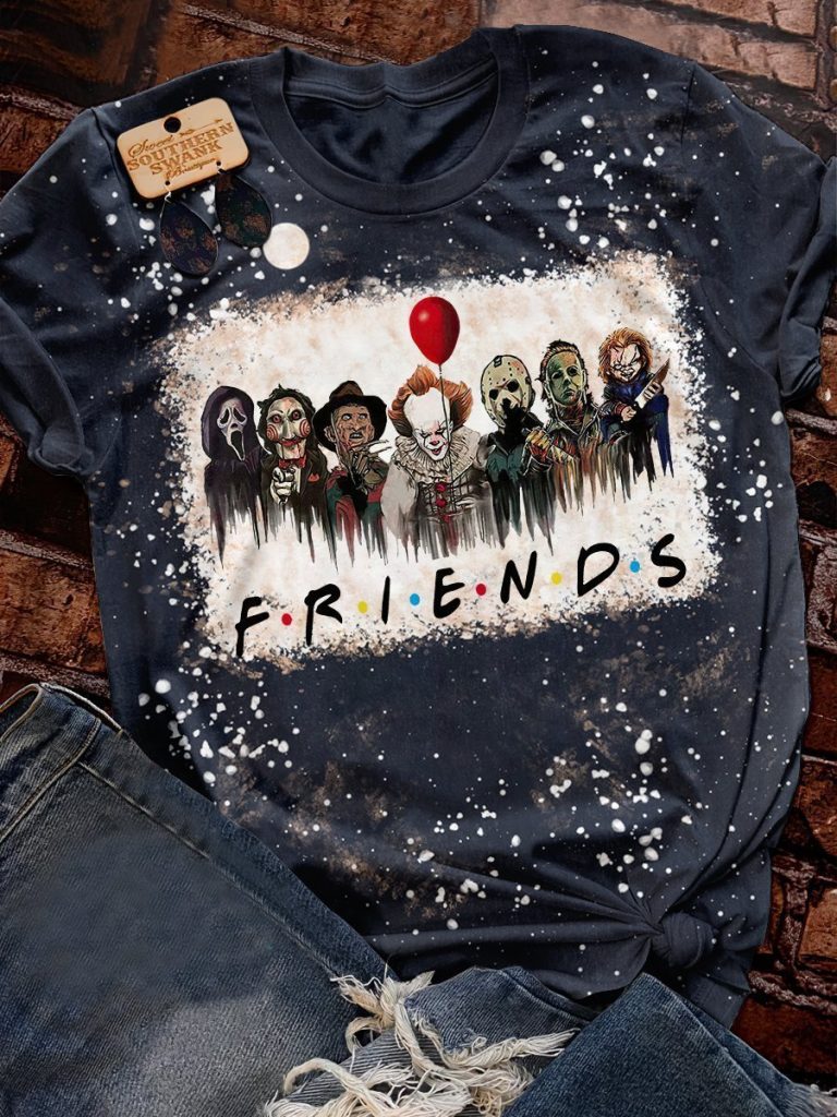 Friends movies Scary Killers Halloween 3d shirt 10