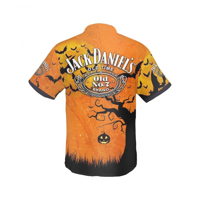 Halloween Jack Daniel's Jack Skellington Old No 7 brand Hawaiian shirt 11