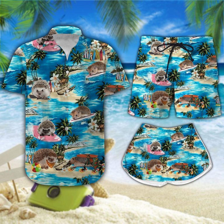 Hedgehog Island Hawaiian shirt beach short 12