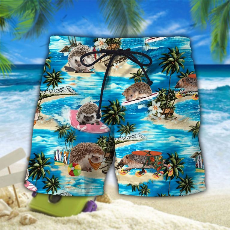 Hedgehog Island Hawaiian shirt beach short 14