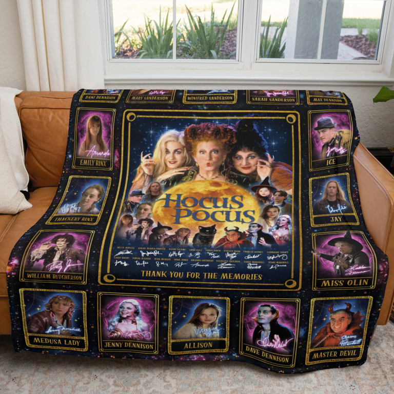 Hocus Pocus Thank you for the memories fleece blanket 11