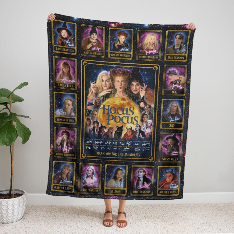 Hocus Pocus Thank you for the memories fleece blanket 10