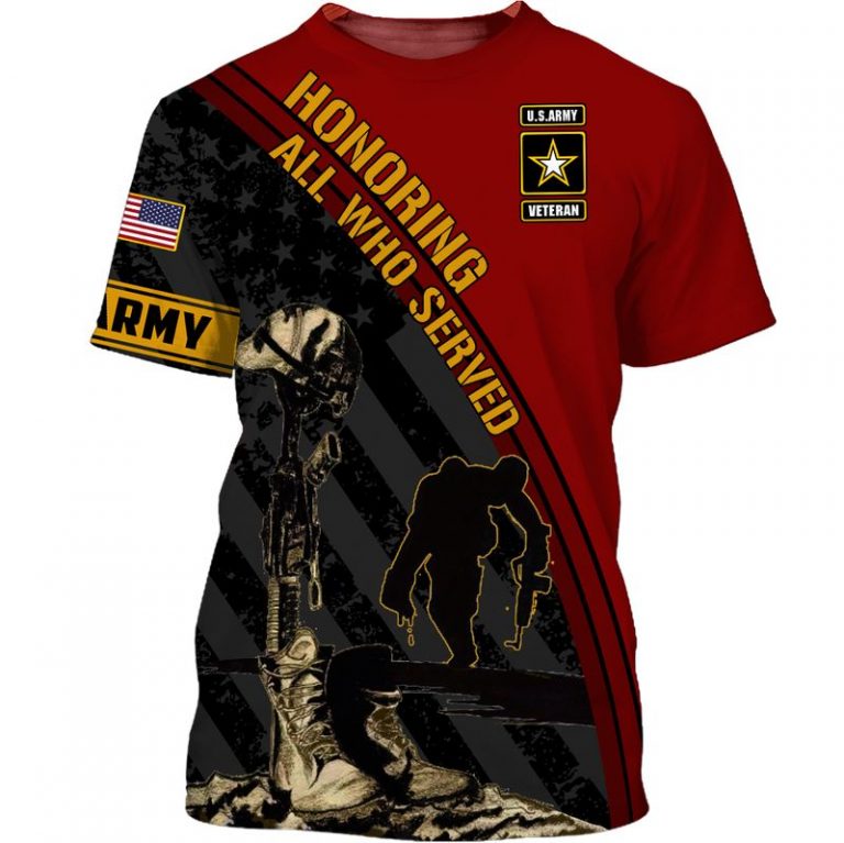 Honoring all who served US Army Veteran 3d shirt hoodie 14