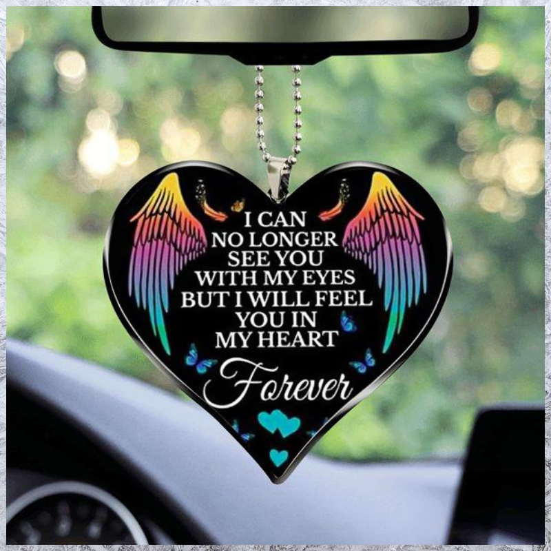 I Will Feel You In My Heart car Ornament 2