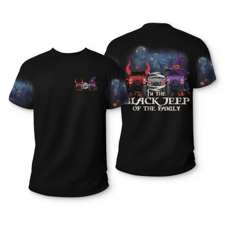 Im a black jeep of the family 3d T shirt 1