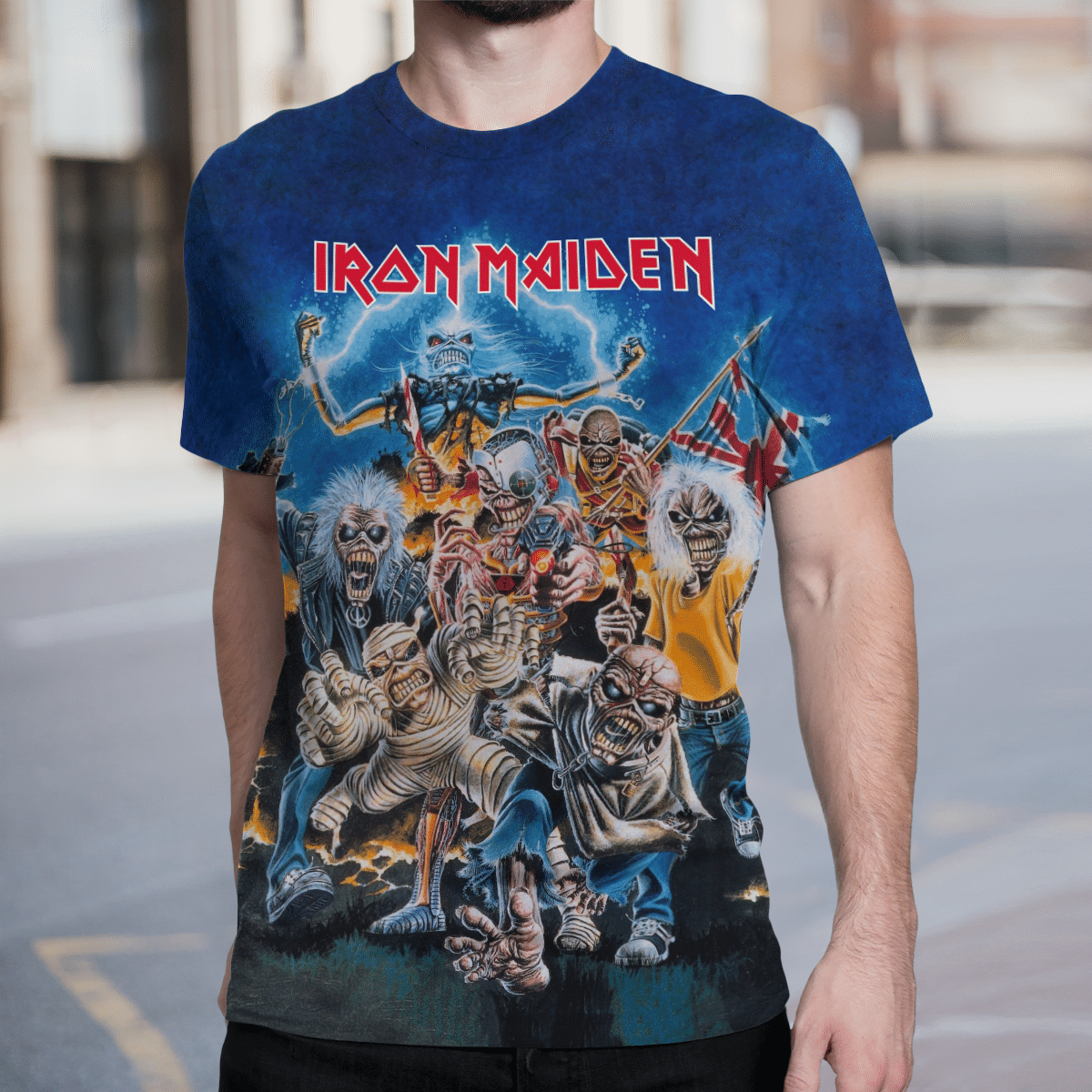 Iron Maiden 3d all over print shirt 12