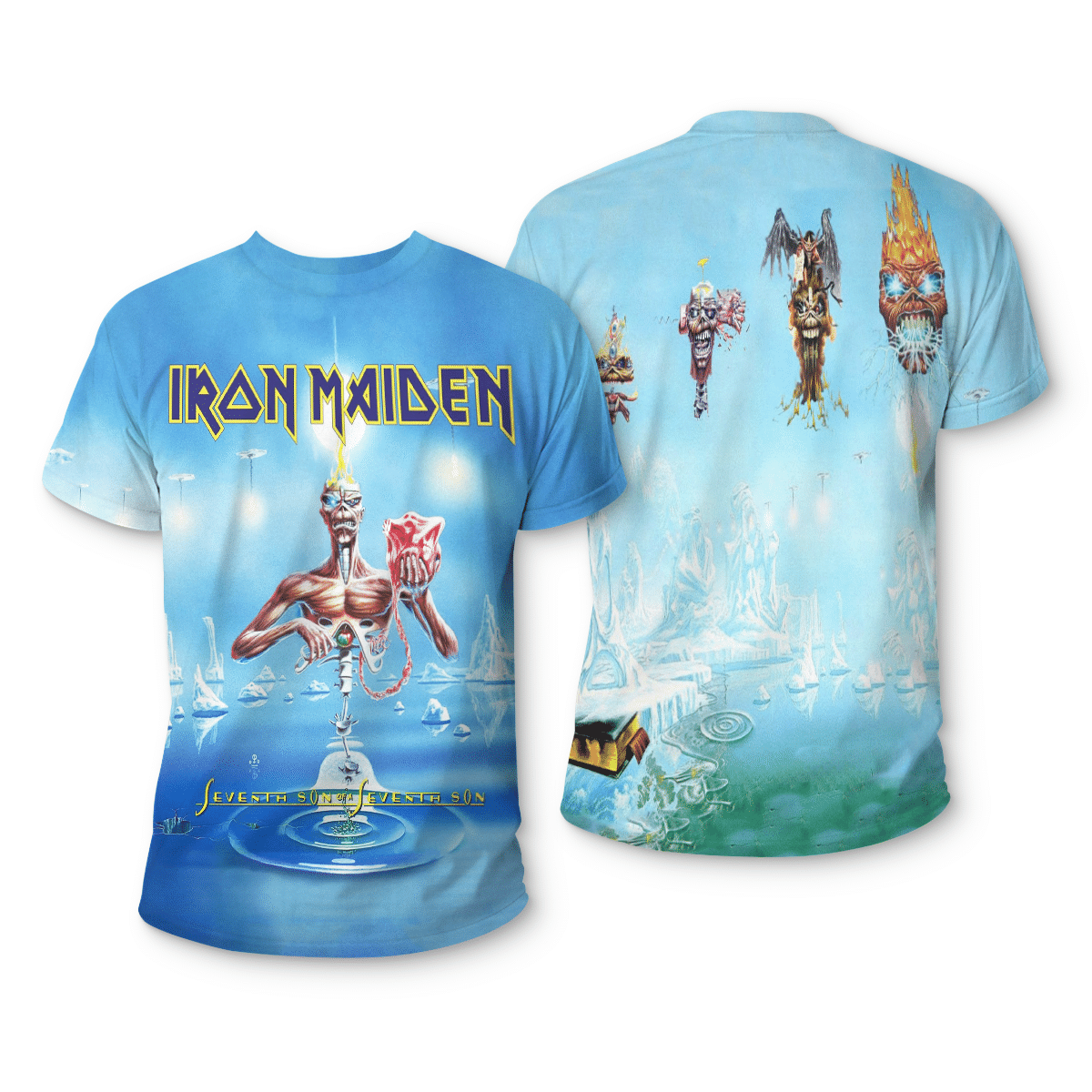 Iron Maiden 3d all over print shirt 17