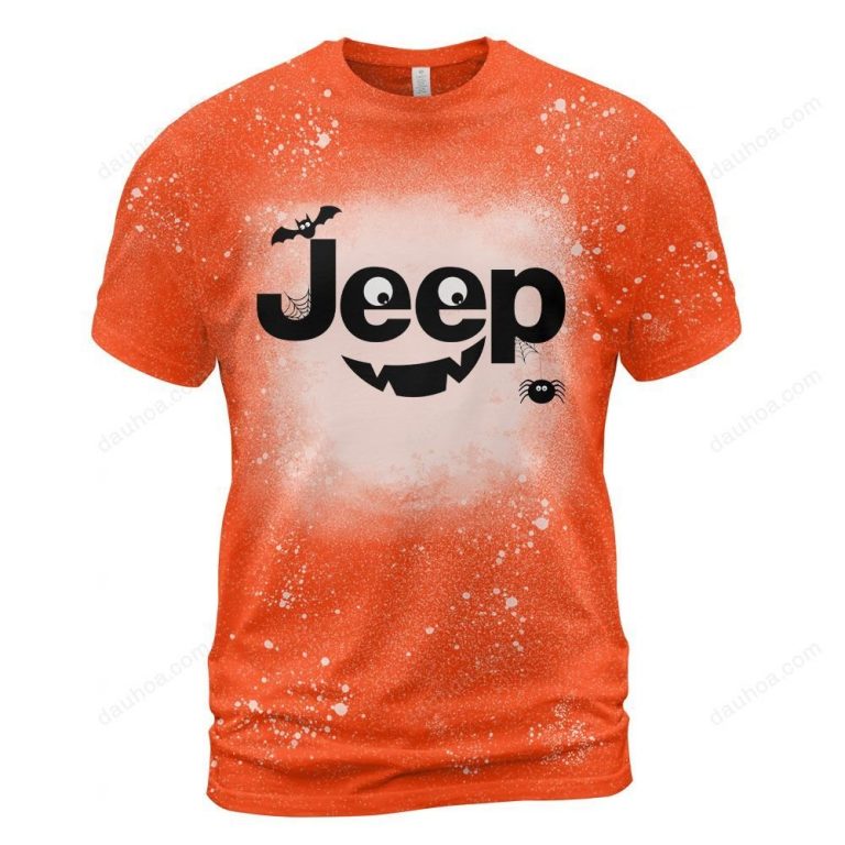 Jeep Boo Halloween bleach T shirt 27