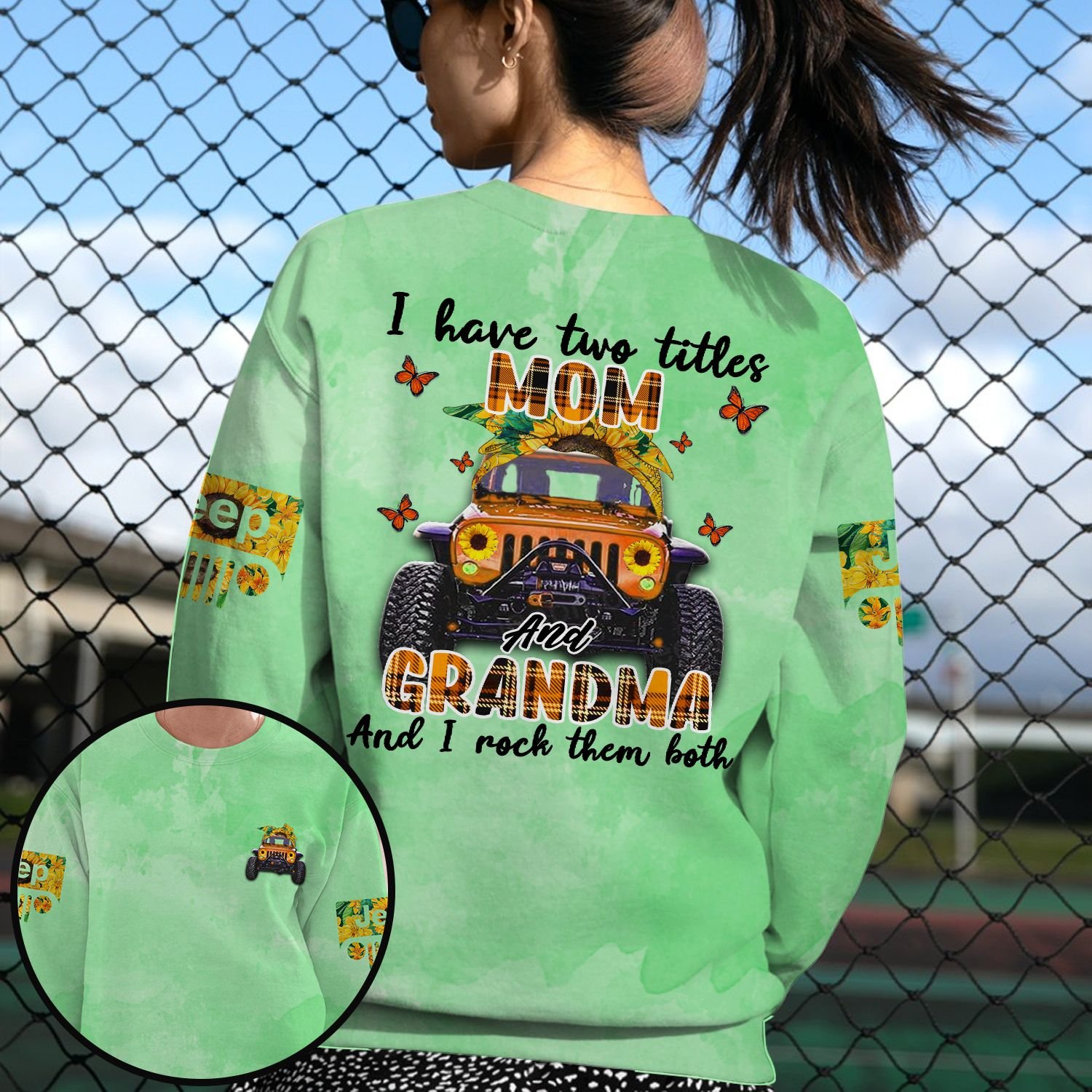 Jeep I have two titles mom and grandma and I rock them both 3d shirt 1.2