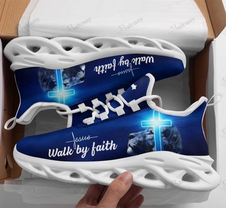 Jesus Lion walk by faith clunky max soul yeezy shoes 13