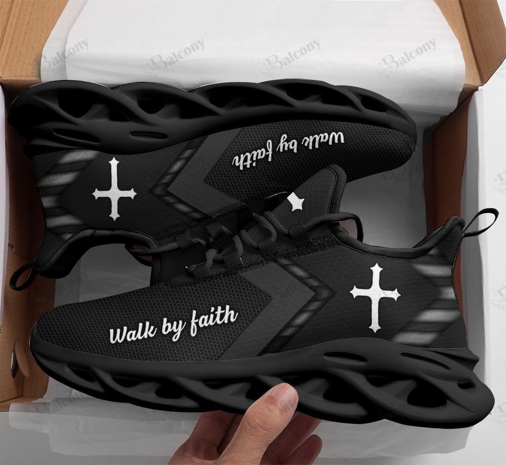 Jesus Yeezy Walk by faith clunky max soul shoes 7