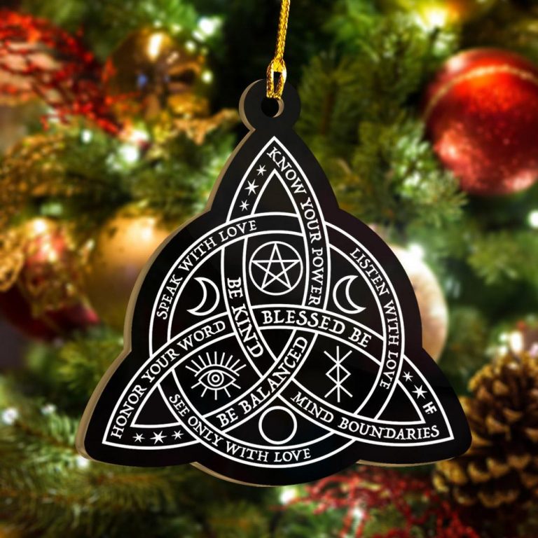 Knot Wicca Know your power ornament 8