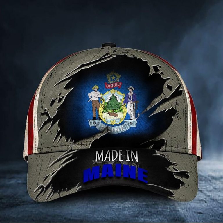 Made In Maine Flag Cap hat 9