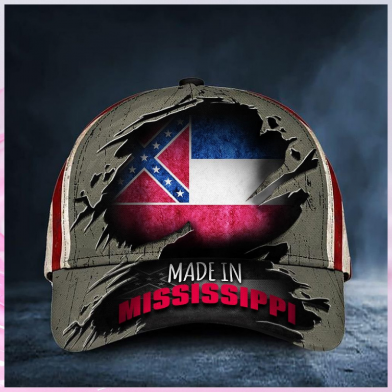 Made In Mississippi Flag Cap hat 8