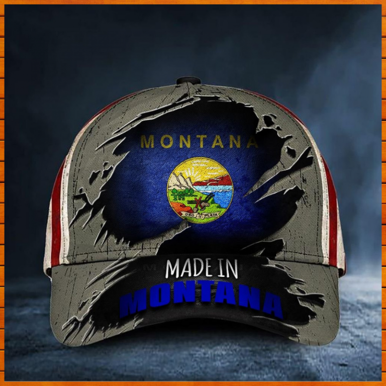 Made In Montana Patriot American Flag Cap 8