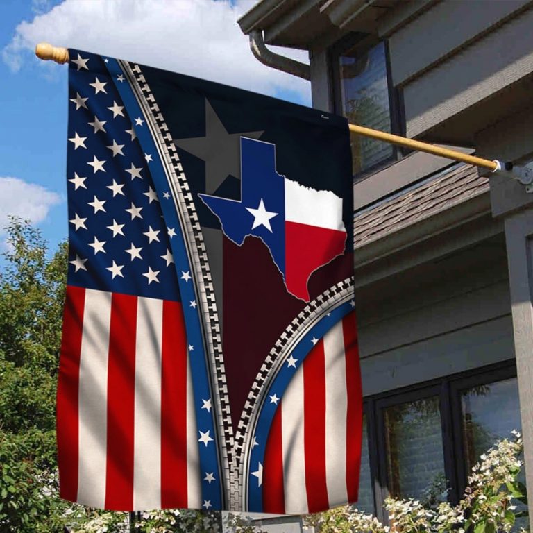 Map of Texas States flag 10