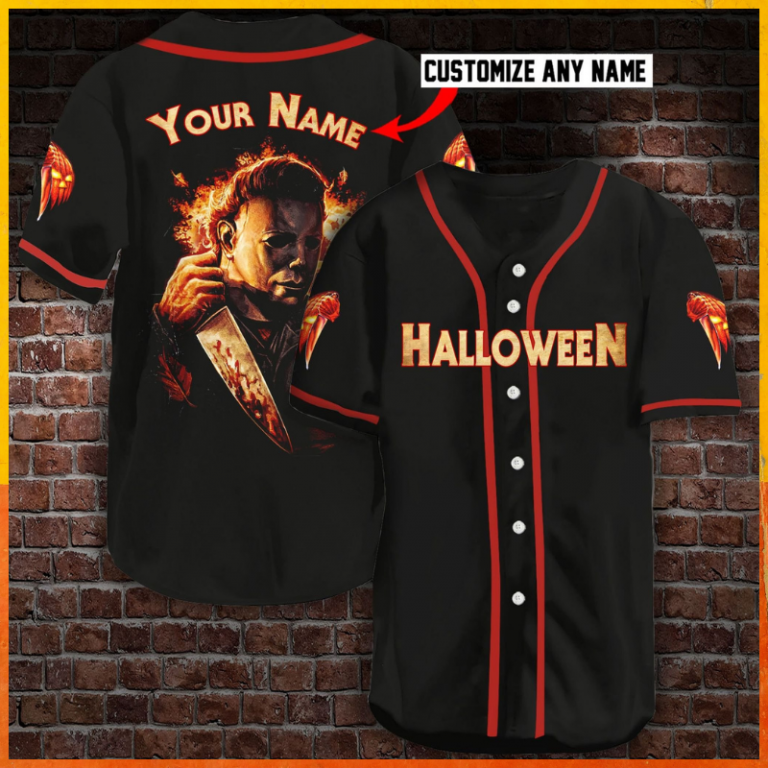 Michael Myers Halloween custom personalized name baseball jersey 9