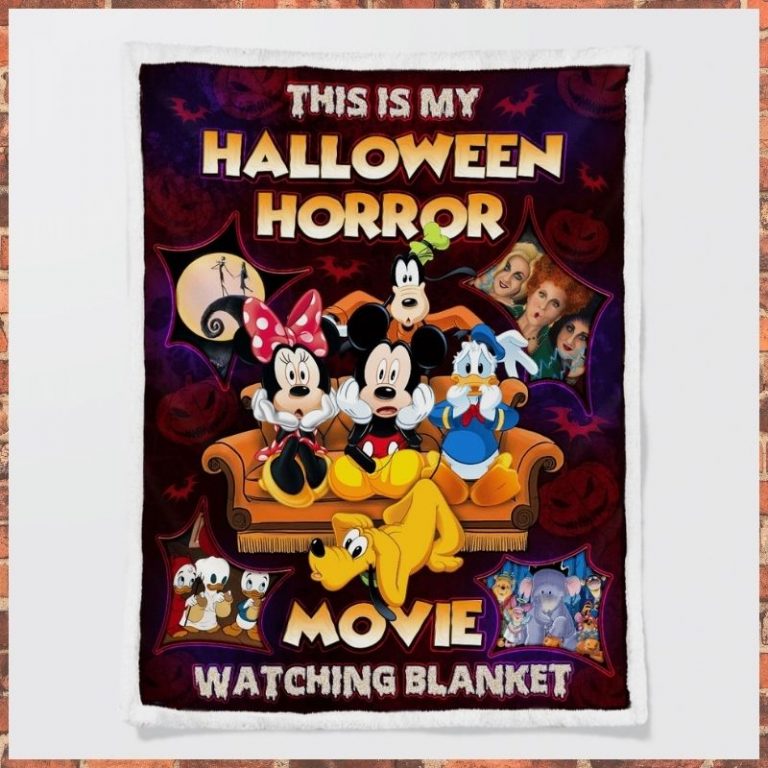 Mickey Mouse and friends this is my Halloween horror movie watching blanket 8