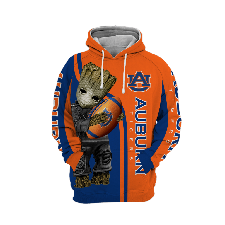 NCAA Auburn Tigers Groot 3d shirt hoodie 16