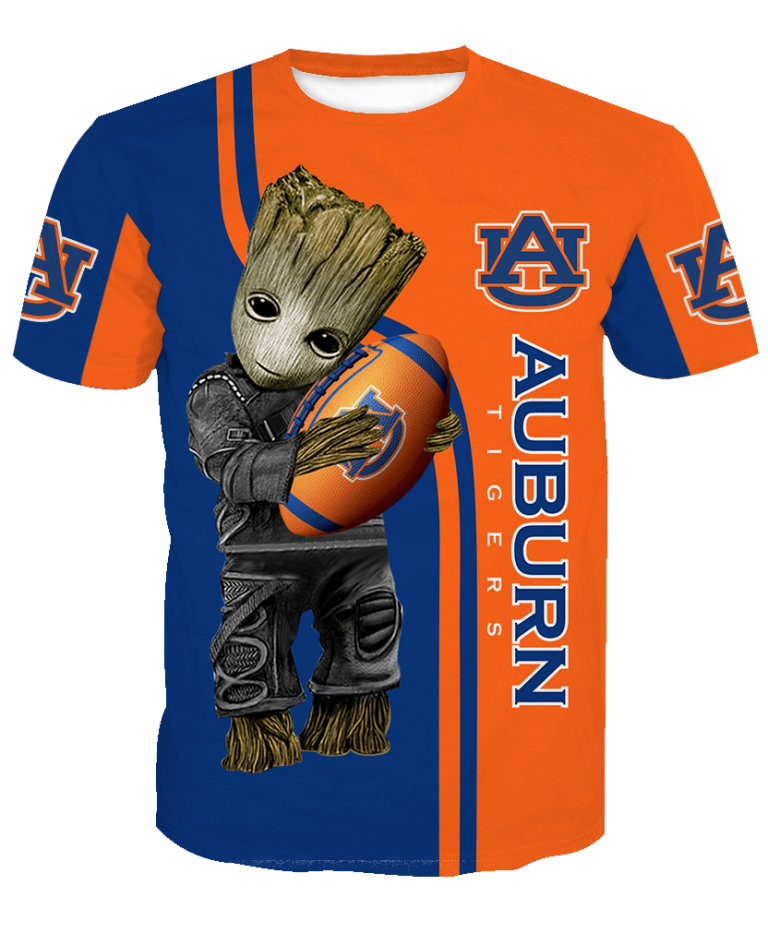 NCAA Auburn Tigers Groot 3d shirt hoodie 19