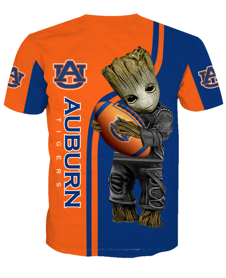 NCAA Auburn Tigers Groot 3d shirt hoodie 20