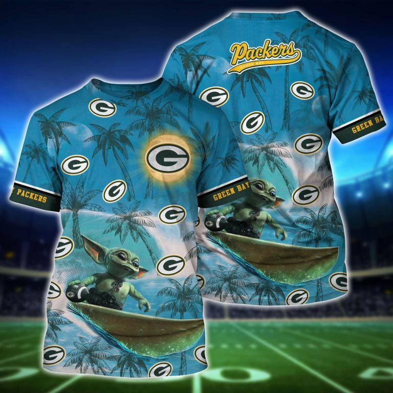 NFL Green Bay Packers Baby Yoda 3d shirt 10