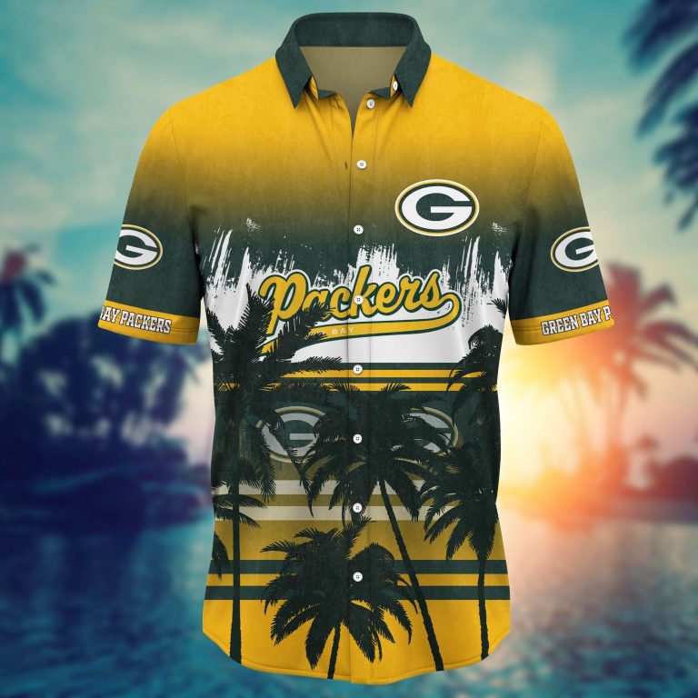 NFL Green Bay Packers Coconut Island Hawaiian shirt, short 8