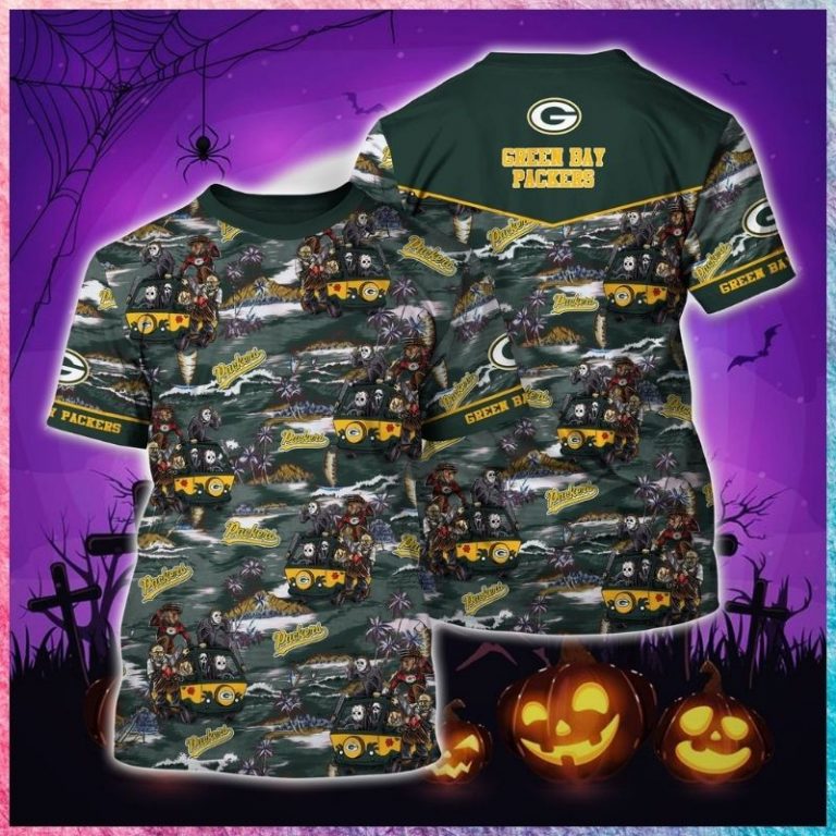 NFL Green Bay Packers Horror characters 3d shirt 4