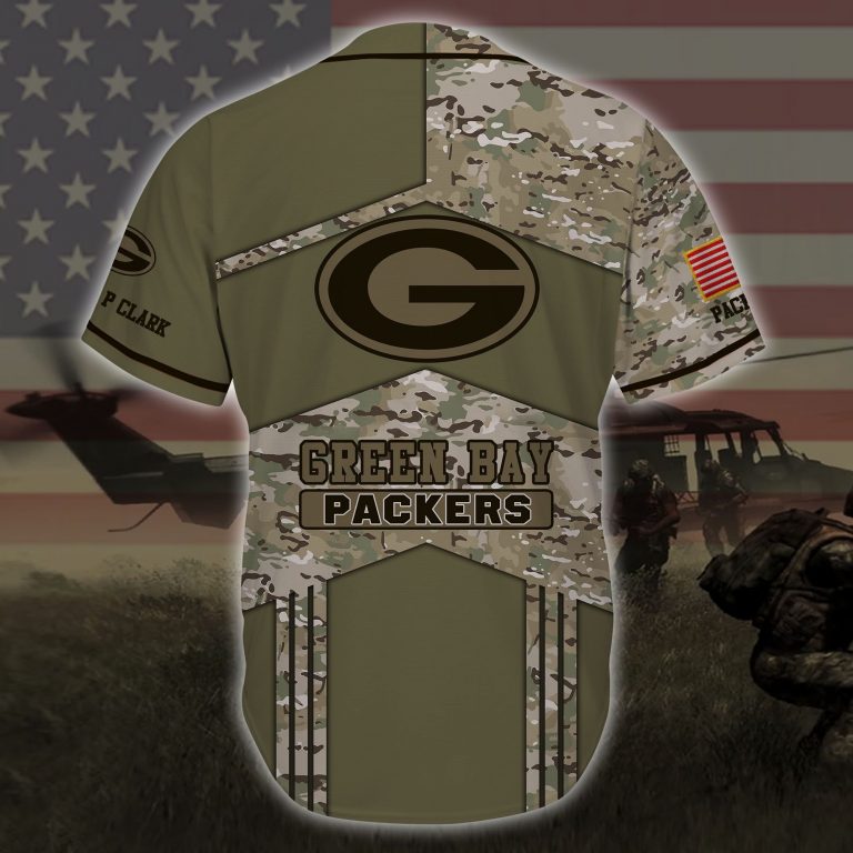 NFL Green Bay Packers Punisher skull custom personalized name baseball jersey 10