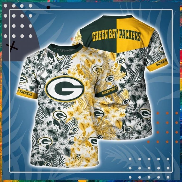 NFL Green Bay Packers hibiscus 3d shirt 8